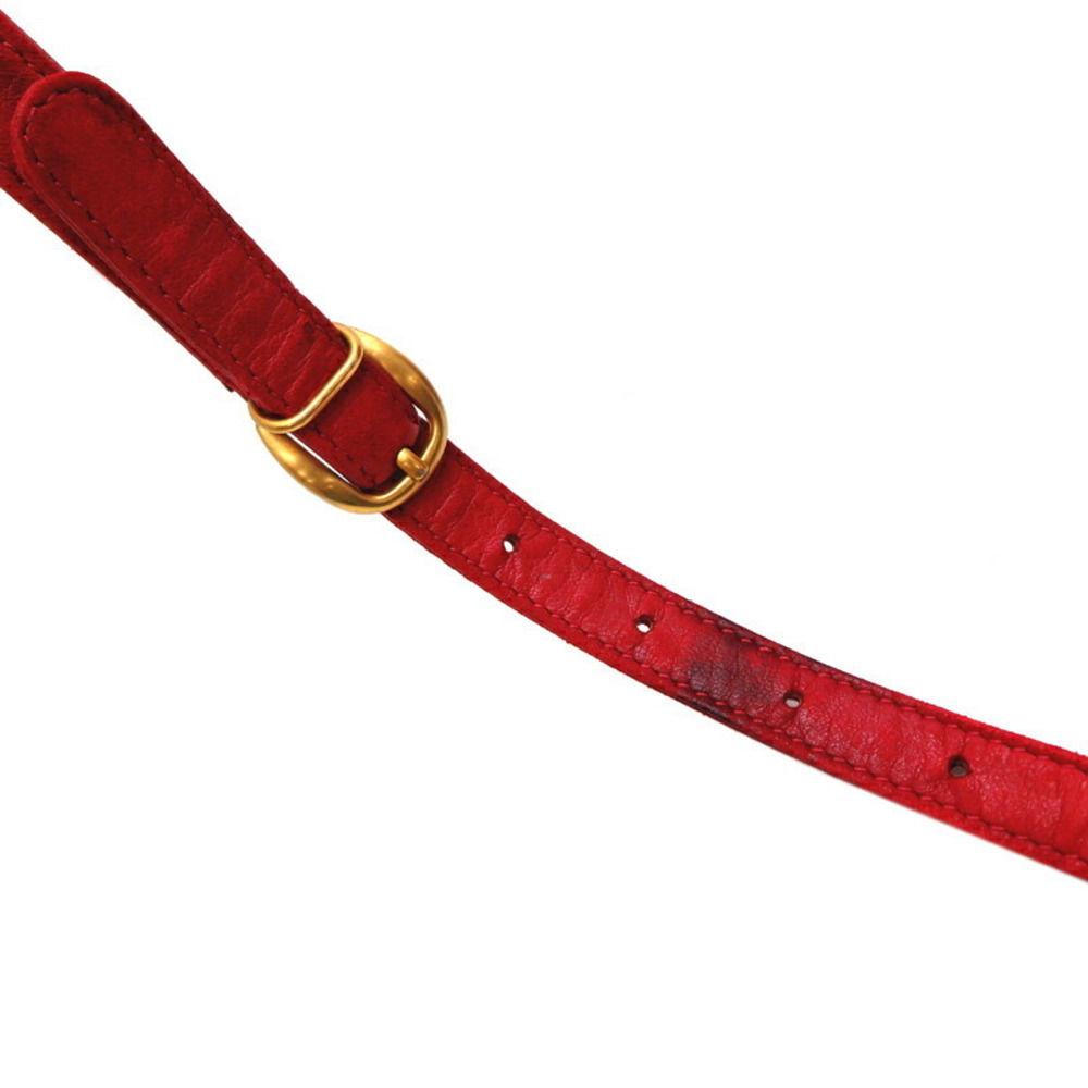 Gucci Shoulder Bag Drawstring Red - image 5